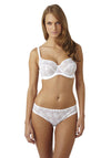 Panache Tango Embroidered Briefs, White
