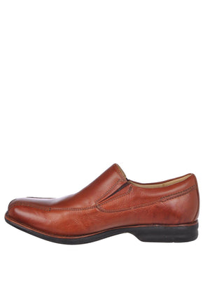 Anatomic & Co Mens Belem Leather Slip-On Shoe, Tan
