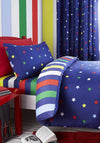 Catherine Lansfield Home Multi Star Duvet Set, Navy