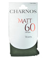 Charnos Opaques Matt 60 Denier Tights, Forest Green