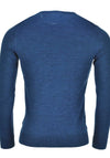 Remus Uomo Mens Long Sleeved Crew Neck Sweater, Blue