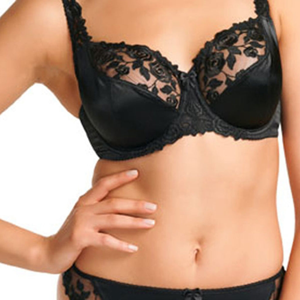 Fantasie Belle Underwired Balcony Bra - Elegant Austrian Embroidery, Supportive 3-Section Cup