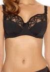 Fantasie Alex Lace Trim Underwired Bra, Black
