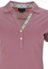 Barbour Womens Alasdair Short Sleeve Polo Shirt, Ice Rose Pink