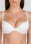 Wonderbra Invisible Plunge T-Shirt Bra, White
