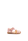Pablosky Girls Closed Toe Woven Design Sandal, Pink