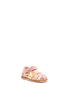 Pablosky Girls Closed Toe Woven Design Sandal, Pink