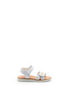Pablosky Girls Daisy Strap Sling Back Sandal, White