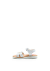Pablosky Girls Daisy Strap Sling Back Sandal, White
