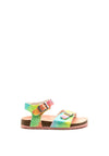 Pablosky Girls Mermaid Buckle Strap Sandal, Pink Multi
