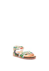 Pablosky Girls Floral Buckle Strap Sandal, Pink Multi