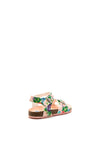 Pablosky Girls Floral Buckle Strap Sandal, Pink Multi