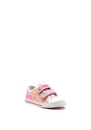 Pablosky Girls Mermaid Print Canvas Shoe, Pink Multi