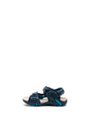 Pablosky Boys Durable Triple Velcro Sandal, Navy