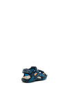 Pablosky Boys Durable Triple Velcro Sandal, Navy