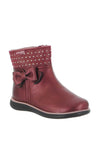 Pablosky Girls Gem Bow Boots, Wine