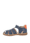 Pablosky Boys Leather Closed Toe Sandals, Navy