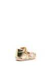 Pablosky Baby Girls Metallic Velcro Strap Shoes, Gold