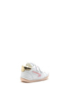 Pablosky Baby Girls Swoosh Double Strap Shoe, White