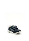 Pablosky Boys Sport Swoosh Logo Trainer, Navy and Silver