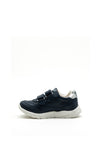 Pablosky Boys Sport Swoosh Logo Trainer, Navy and Silver