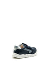 Pablosky Boys Sport Swoosh Logo Trainer, Navy and Silver