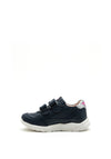 Pablosky Girls Sport Swoosh Logo Trainer, Navy and Pink