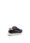 Pablosky Girls Sport Swoosh Logo Trainer, Navy and Pink