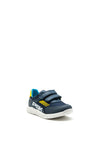 Pablosky Boys PSK Logo Double Strap Trainer, Navy