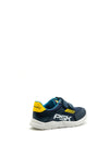 Pablosky Boys PSK Logo Double Strap Trainer, Navy