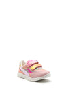 Pablosky Girls Glitter Swoosh Trainer, Pink Multi