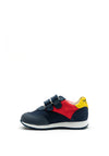 Pablosky Boys Sport Swoosh Logo Trainer, Navy Multi