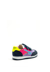 Pablosky Girls Sport Swoosh Logo Trainer, Navy Multi