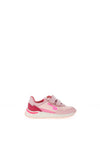 Pablosky Girls Glitter Mesh Dual Strap Trainers, Pink