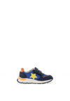 Pablosky Boys Star Dual Strap Trainers, Navy