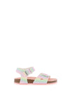 Pablosky Girls Glitter Rainbow Buckled Sandals, Pink