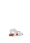 Pablosky Girls Glitter Rainbow Buckled Sandals, Pink