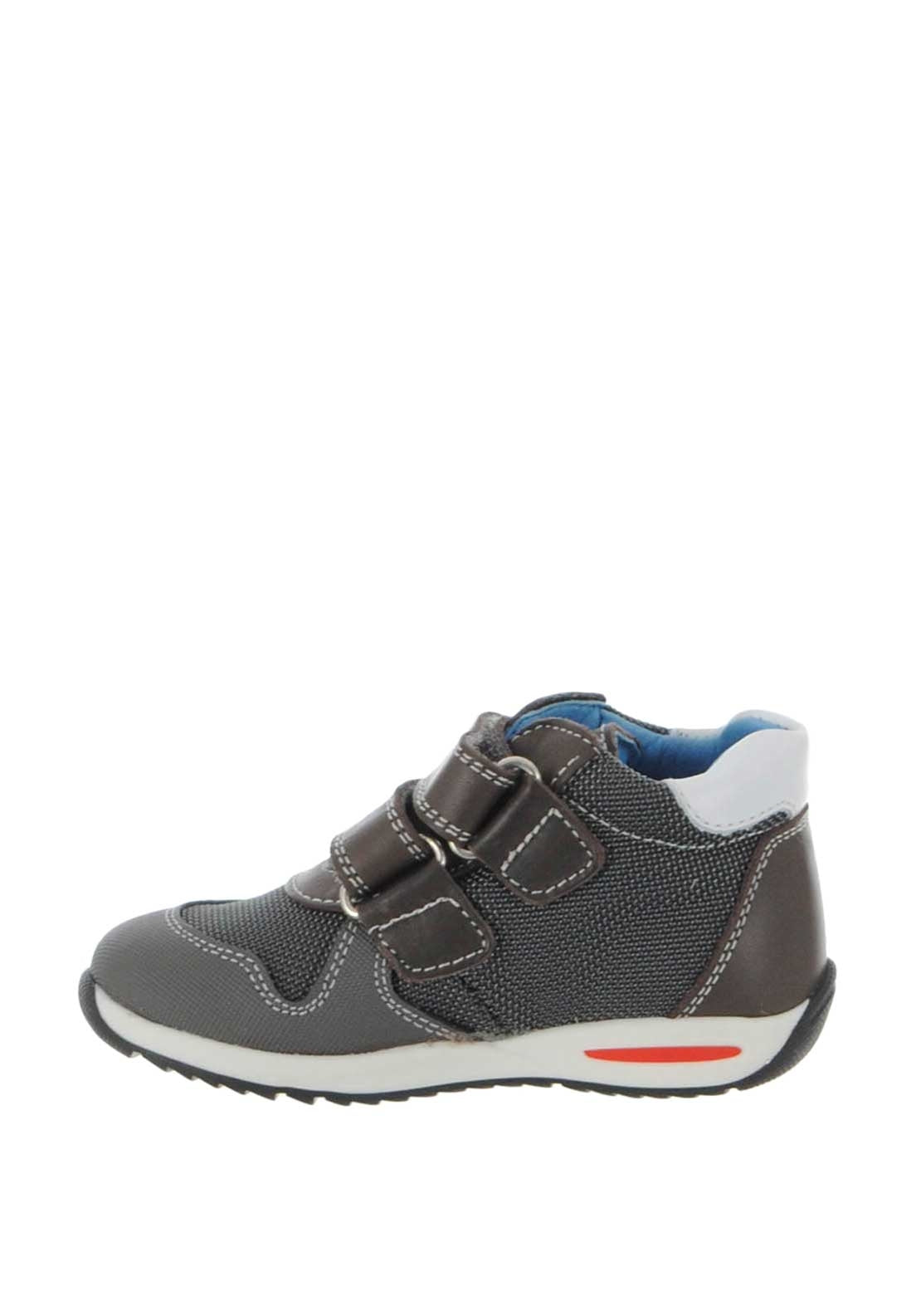 Pablosky Boys Velcro Strap Boots, Grey