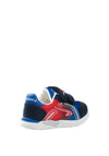Pablosky Baby Boys Knit Velcro Strap Trainers, Navy and Red