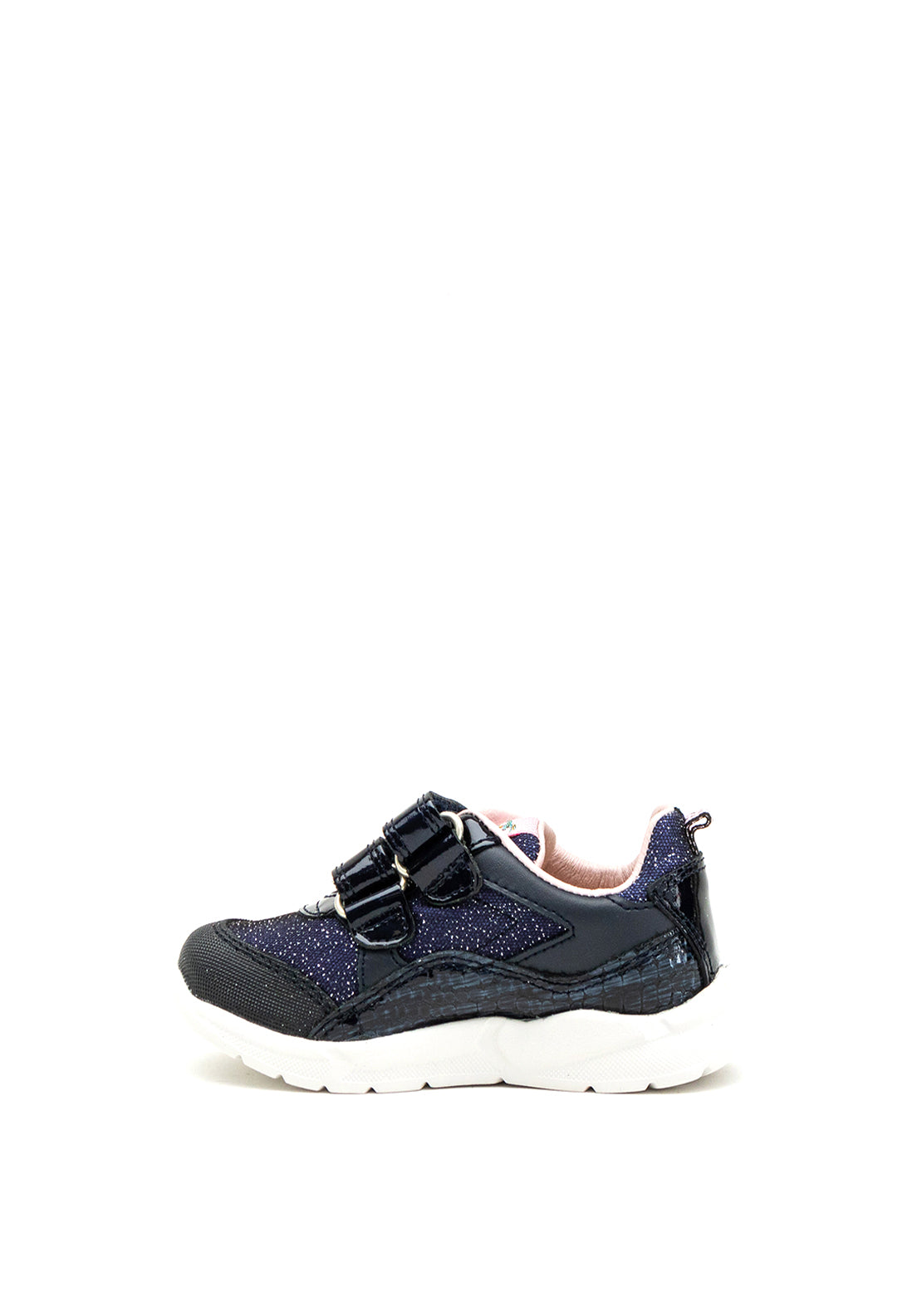 Pablosky Girls Glitter Swoosh Trainer, Navy