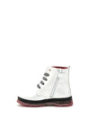 Pablosky Girls Patent Boots, White