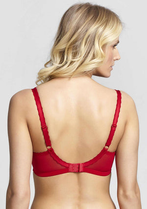 Panache Jasmine Print Balconnette Bra, Berry Burst