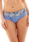 Panache Jasmine Floral Briefs, Blue Blossom