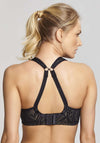 Panache Sport Laser Cut Wired Sports Bra, Black
