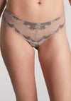 Panache Clara Lace Thong, Opal Grey