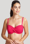 Panache Swim Echo Waffle Texture Bandeau, Hot Pink