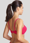 Panache Swim Echo Waffle Texture Bandeau, Hot Pink