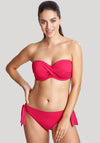 Panache Swim Echo Waffle Texture Bandeau, Hot Pink