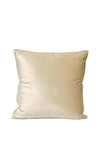 Paoletti Luxe Velvet 55x55cm Feather Cushion, Ivory