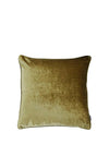 Paoletti Luxe Velvet 55x55cm Feather Cushion, Gold